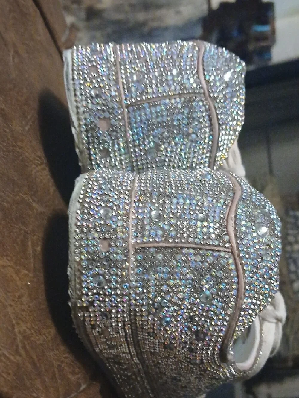 Matisse‎ Silver Crystal Platform Sneakers,sz.8.5M